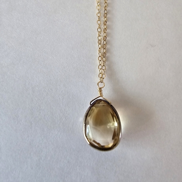Citrine necklace #2 - Picture 10 of 11